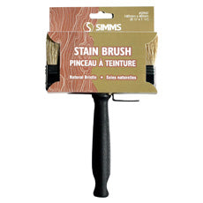 Simms 4" Stain and overlay Brush with threaded handle