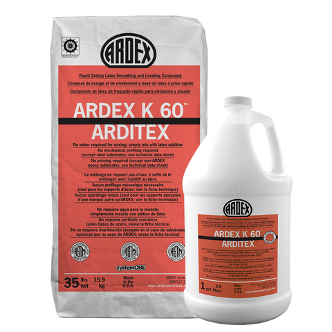 ARDEX K 60™ ARDITEX Rapid Setting Latex Smoothing and Leveling Compound