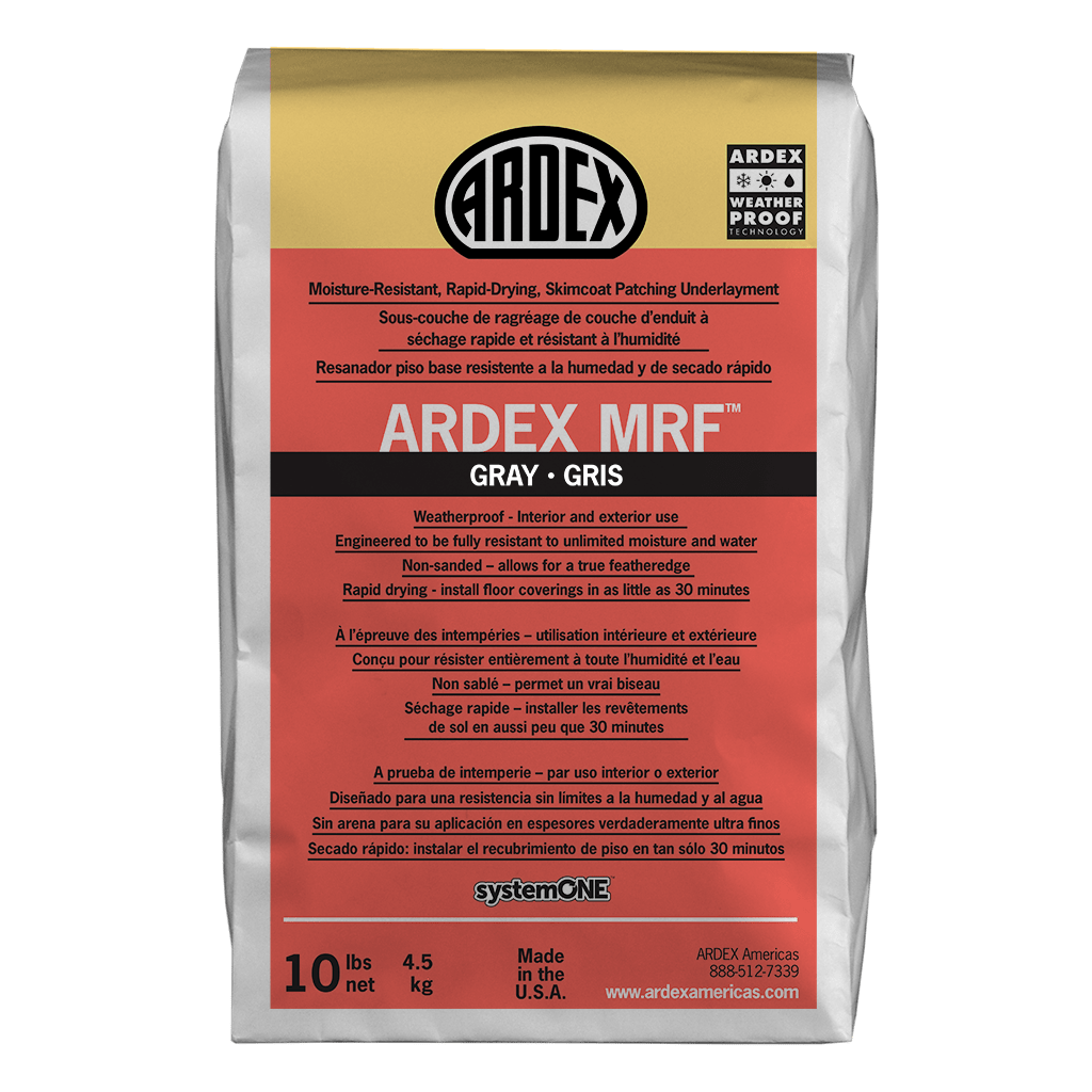 MRF™ Moisture-Resistant, Rapid-Drying, Skimcoat Patching Underlayment