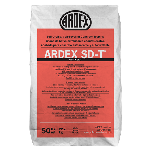 SD-T® Self-Drying, Self-Leveling Concrete Topping (GRAY)
