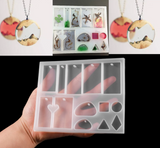 Silicone Mold with 13 Shapes for Jewelry Making