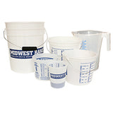 Midwest Rake Mix & Measure Container-Clear Printed Measurements On Outside